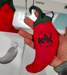 Red Hot Chili Pepper Chalk Bag w/ carabiner