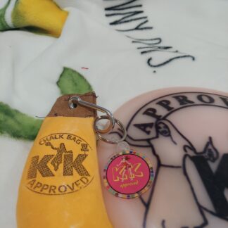 KK Approved Pink Key Chain Bag Tag