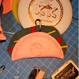 KK's Pink Taco chalk bag w/ carabiner